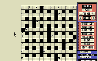 Bradness Crossword Designer and Solver (The) atari screenshot